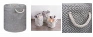 Design Imports Design Import Paper Bin Diamond Basket Weave, Round